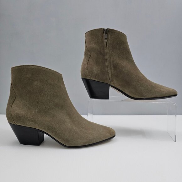 NEW Isabel Marant Dacken Classic Ankle Bootie Womens EU 39 Taupe Suede Western - Picture 3 of 15